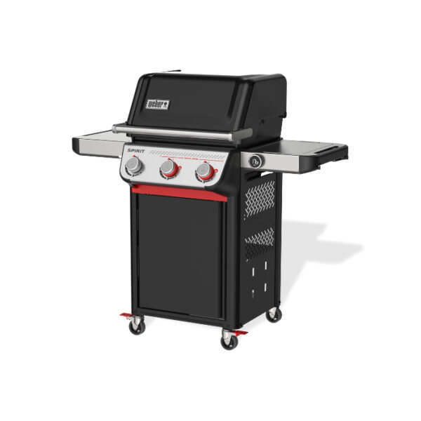 Barbacoa de gas de tres quemadores con ruedas