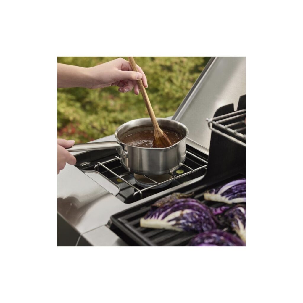 Cocinando en barbacoa al aire libre