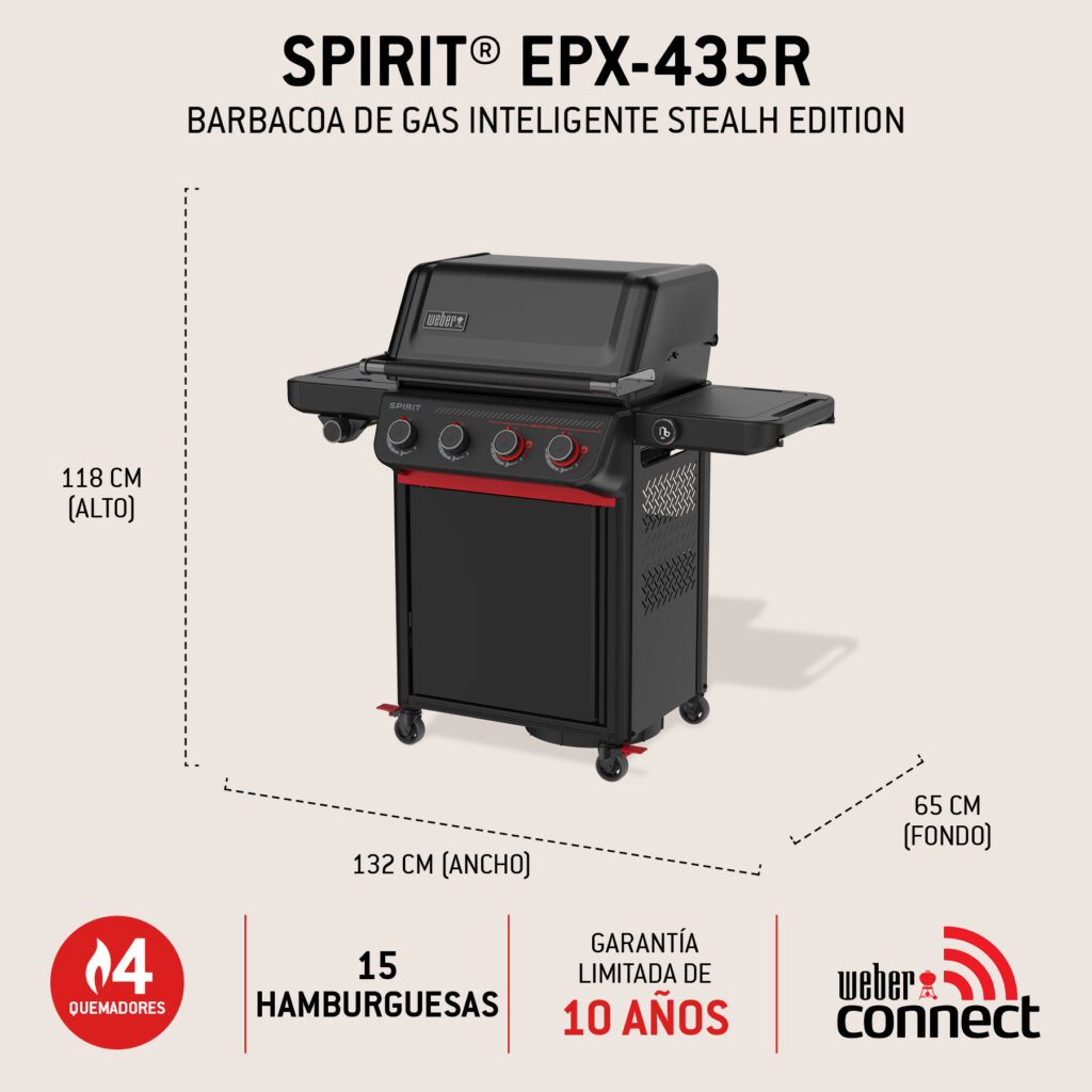 Barbacoa de gas Spirit EPX-435R