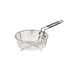 Cesta metálica para freír alimentos.