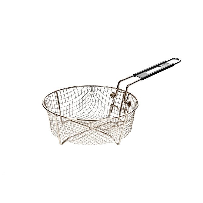 Cesta metálica para freír alimentos.