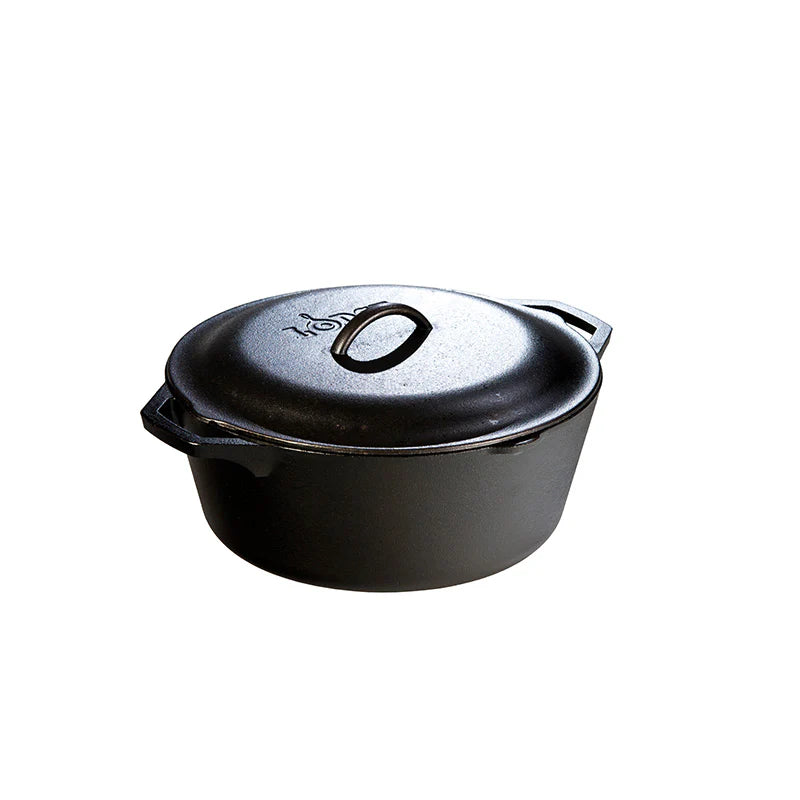 Cacerola de hierro fundido con tapa