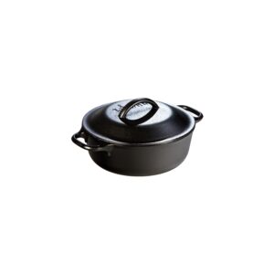 Olla de hierro fundido con tapa