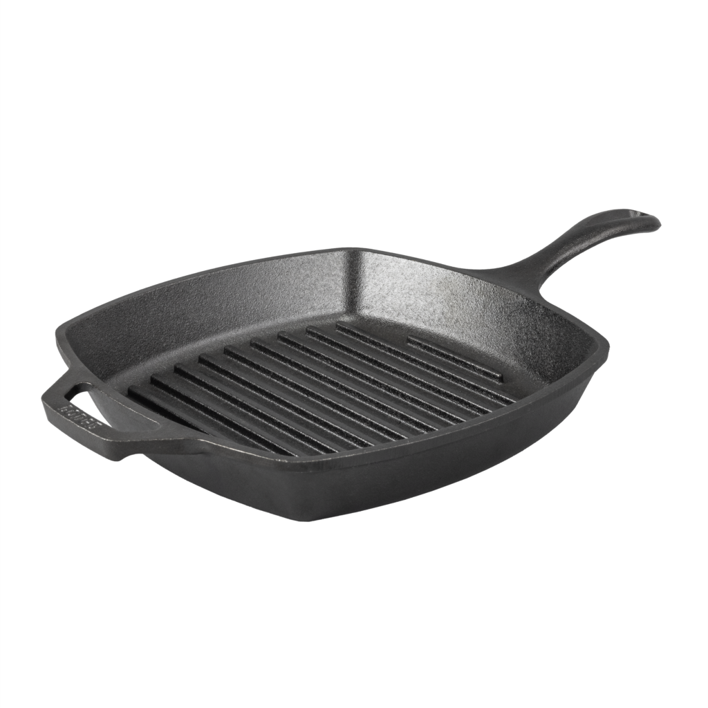 Sartén grill de hierro fundido