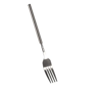Tenedor de acero inoxidable con mango largo