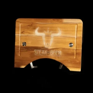 Tabla de cortar de madera con diseño de toro