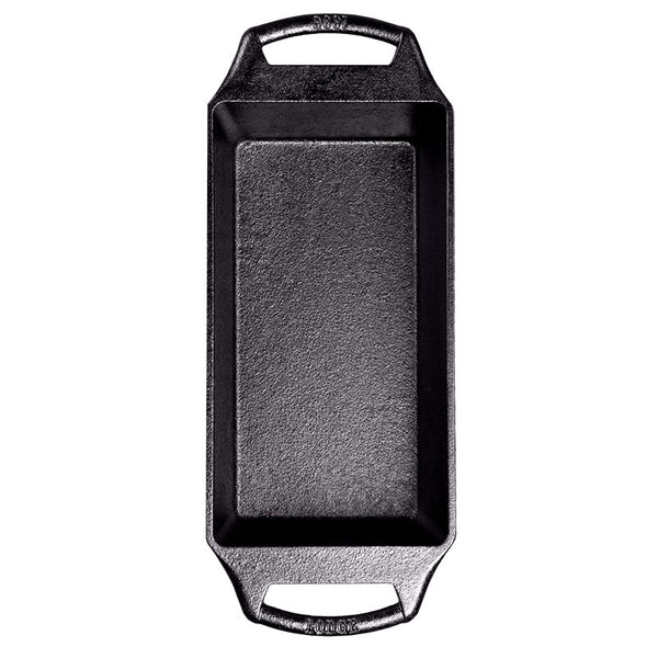Plancha de hierro fundido rectangular negra